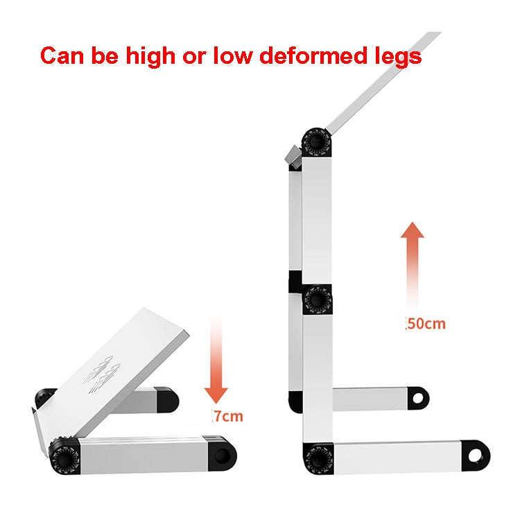 Oatsbasf Bureau d'ordinateur pliable Support d'ordinateur portable pliant Hauteur de levage Rangement portable, Style :, L01 Blanc, L01 Noir, L01 Rouge, L02 Blanc, L02 Noir, L02 Rouge
