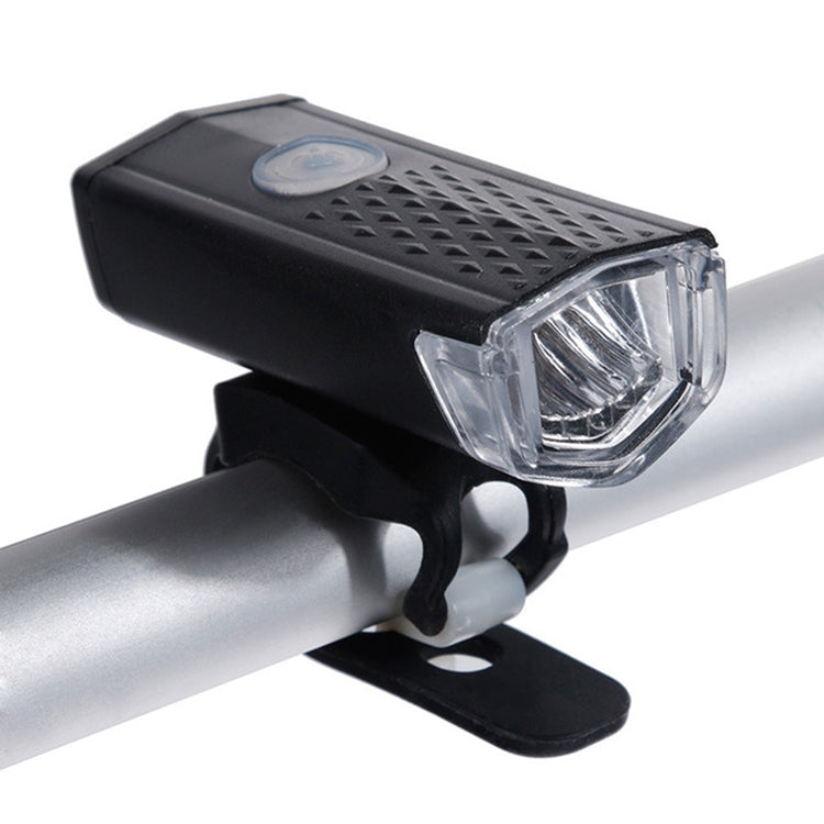 Lampe rechargeable USB pour vélo, étanche, ensemble phare et feu arrière, phare + feu arrière (noir)