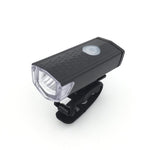 Lampe rechargeable USB pour vélo, étanche, ensemble phare et feu arrière, phare + feu arrière (noir)