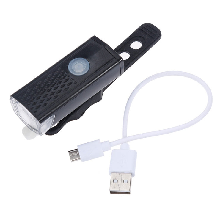Lampe rechargeable USB pour vélo, étanche, ensemble phare et feu arrière, phare + feu arrière (noir)