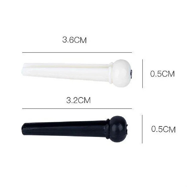100 clous coniques en plastique pour cordes de guitare