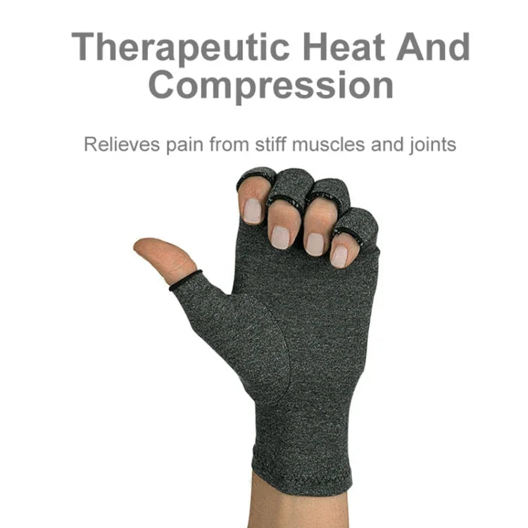 Gants de cyclisme sans doigts Arthrite Pression Santé Gants Haute Élasticité Respirants Anti-œdème Rééducation Gants d'équitation, L, M, S
