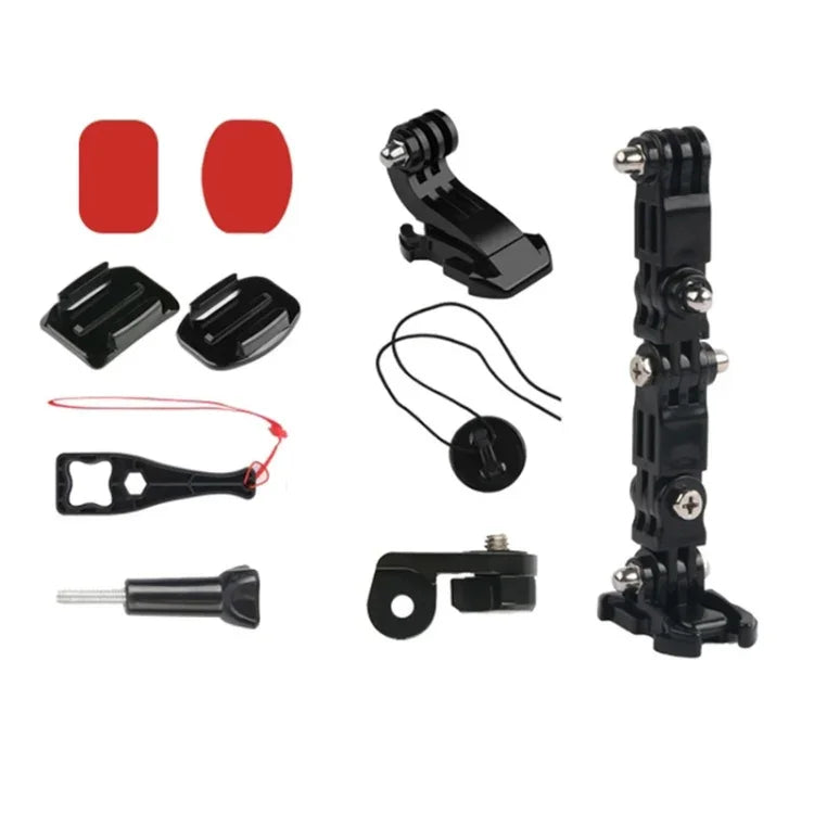 2 Set Cycling Helmet Adhesive Multi-Joint Arm Fixed Mount Set for DJI Osmo Action, GoPro HERO9 Black / HERO8 Black /7 /6 /5 /5 Session /4 Session /4 /3+ /3 /2 /1, Xiaoyi and Other Action Cameras, Style 3 Cycling Helmet Kit, Style 4 Cycling Helmet Kit  ...