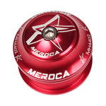 MEROCA roulement de direction Mountain Tower 44mm avec tube droit intégré, noir, rouge, bleu, vert, violet, or