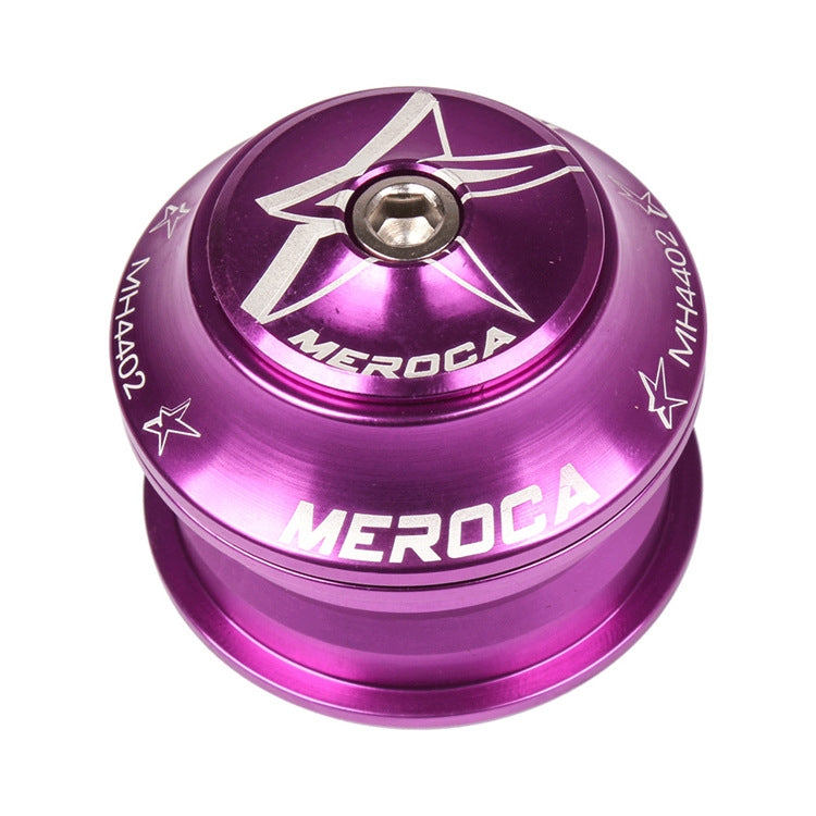 MEROCA roulement de direction Mountain Tower 44mm avec tube droit intégré, noir, rouge, bleu, vert, violet, or