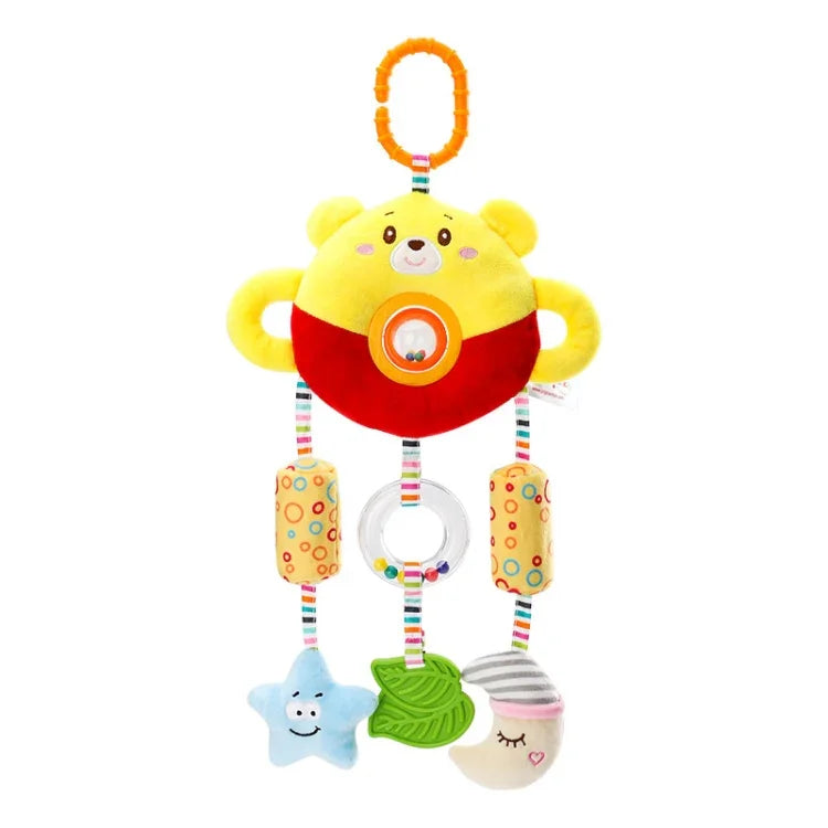 Jouet de Poussette 0-1 An Lit Suspendu Perle Tournante Poupée Clochette de Lit Bébé Hochet en Peluche, H168190-3A Ours, H168190-3B Lapin
