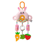 Jouet de Poussette 0-1 An Lit Suspendu Perle Tournante Poupée Clochette de Lit Bébé Hochet en Peluche, H168190-3A Ours, H168190-3B Lapin