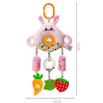 Jouet de Poussette 0-1 An Lit Suspendu Perle Tournante Poupée Clochette de Lit Bébé Hochet en Peluche, H168190-3A Ours, H168190-3B Lapin