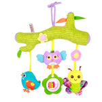 Jouets de bébé 0-1 an, clochettes d'animaux pour lit, jouets en peluche apaisants, hochets de bébé, à suspendre à la poussette, A barre transversale - Cerf, B barre transversale - Dauphins, C barre transversale - Oiseaux