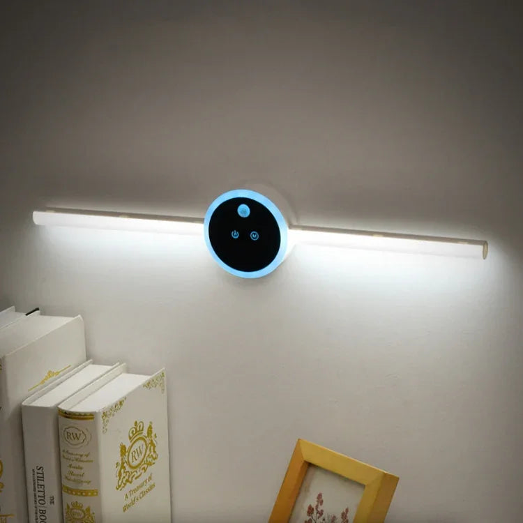 DMK-025 Lampe intelligente pour meuble, éclairage frontal de miroir de cuisine, tactile + détection du corps humain, temporisation par balayage manuel, horloge par balayage manuel