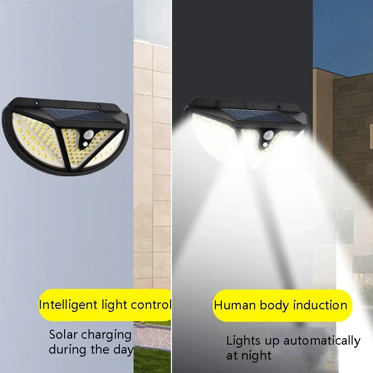 TG-TY074 Lampe Murale Solaire à Induction Corporelle pour Jardin, Couloir Extérieur, Spécifications : 118 SMD, 117 COB