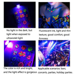 10 autocollants de tatouage éphémère pour adultes, motif animal ou fleur, fluorescent, phosphorescent, résistant à l'eau, couleurs changeantes, BY-001, BY-002, BY-003, BY-004, BY-005, BY-006, BY-007, BY-008