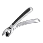 Pince à plat et porte-plateau antidérapant et anti-brûlure en acier inoxydable 304 avec incrustation en caoutchouc pour cuisine, porte-plat (Noir), porte-plat (Vert)