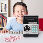 Tirelire Coffre-fort Mot de passe Enfants Jouet Distributeur Automatique de Billets, Noir Rouge, Blanc Bleu, Blanc Rose, Panda, Noir Rougeâtre, Vert, Rouge&Noir
