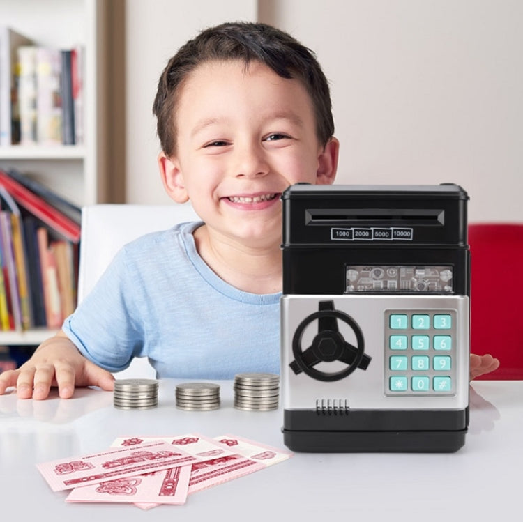 Tirelire Coffre-fort Mot de passe Enfants Jouet Distributeur Automatique de Billets, Noir Rouge, Blanc Bleu, Blanc Rose, Panda, Noir Rougeâtre, Vert, Rouge&Noir