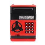Tirelire Coffre-fort Mot de passe Enfants Jouet Distributeur Automatique de Billets, Noir Rouge, Blanc Bleu, Blanc Rose, Panda, Noir Rougeâtre, Vert, Rouge&Noir