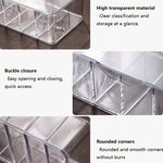 Boîte de rangement pour ligne de stockage de poussière Boîte de finition Boîte de rangement de câble de données de bureau, Spécification: 8 Grilles de base, 8 Grilles de base, 8 Grilles améliorées, 8 Grilles améliorées avec couvercle