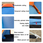 Tente automatique imperméable à la pluie et au soleil pour camping extérieur plage installation rapide, pour une personne, pour deux personnes, pour 3-4 personnes
