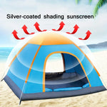 Tente automatique imperméable à la pluie et au soleil pour camping extérieur plage installation rapide, pour une personne, pour deux personnes, pour 3-4 personnes