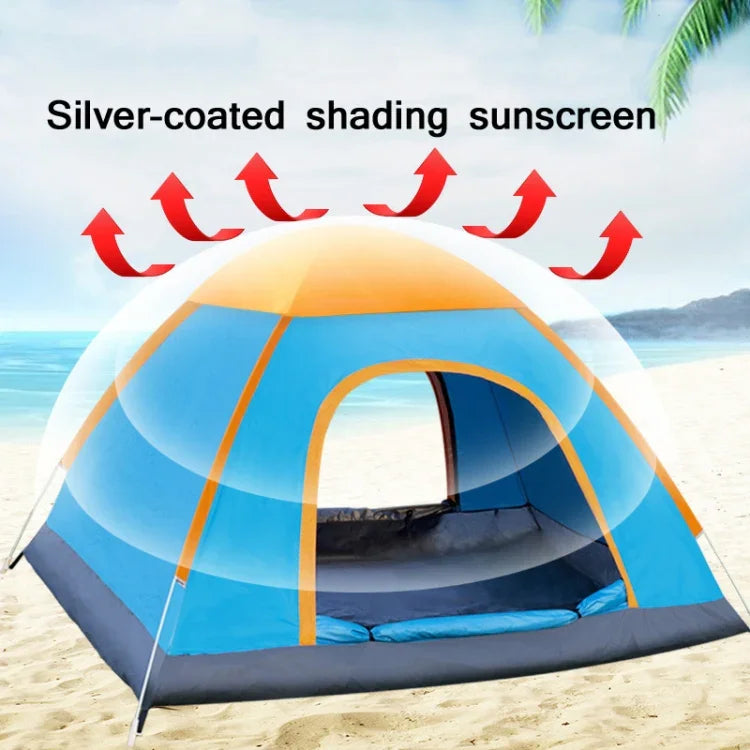 Tente automatique imperméable à la pluie et au soleil pour camping extérieur plage installation rapide, pour une personne, pour deux personnes, pour 3-4 personnes