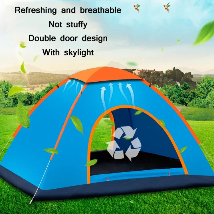 Tente automatique imperméable à la pluie et au soleil pour camping extérieur plage installation rapide, pour une personne, pour deux personnes, pour 3-4 personnes