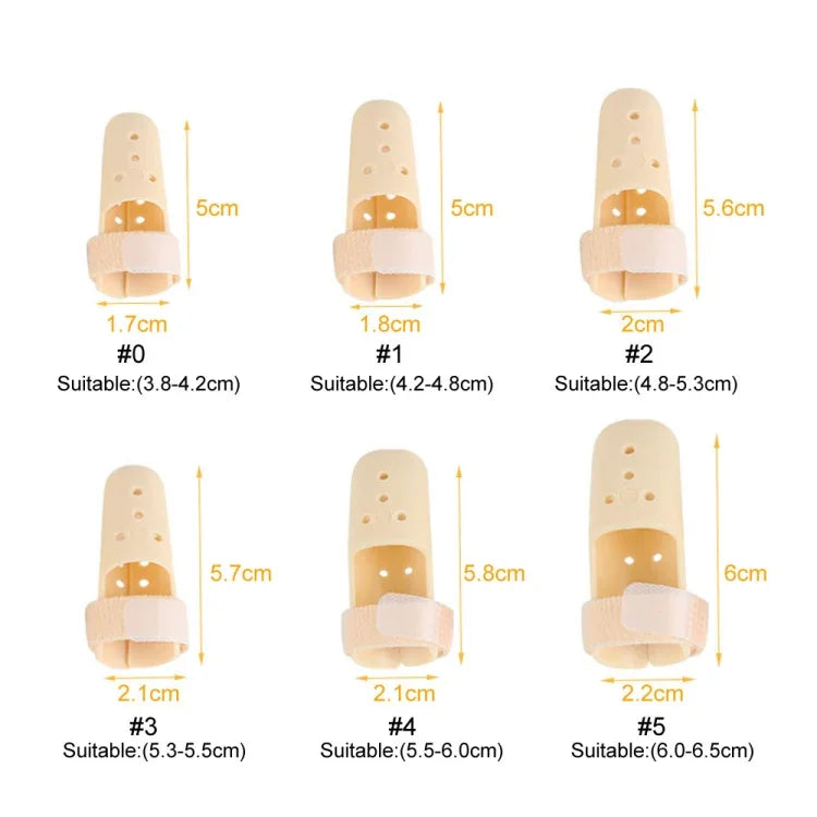 Attelle de doigt 4 PCS Attelle de soutien de doigt réglable pour l'arthrite des doigts, les douleurs articulaires, les blessures aux doigts, n° 0 : 38-42 mm, n° 1 : 42-48 mm, n° 2 : 48-52 mm, n° 3 : 52-55 mm, n° 4 : 55-60 mm, n° 5 : 60-65 mm