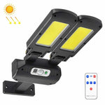 TG-TY097 Lampe Solaire Murale Extérieure à 2 Têtes avec Détection de Mouvement, Éclairage de Jardin LED, 200 COB