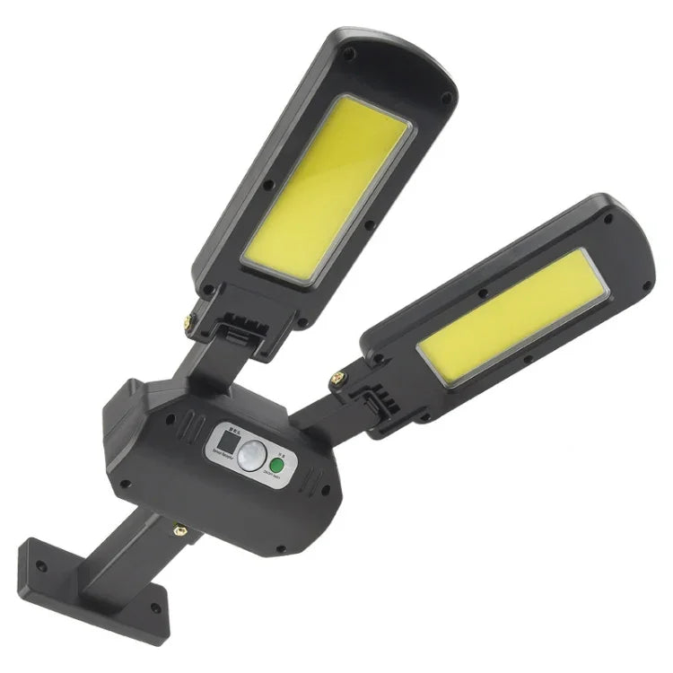 TG-TY097 Lampe Solaire Murale Extérieure à 2 Têtes avec Détection de Mouvement, Éclairage de Jardin LED, 200 COB
