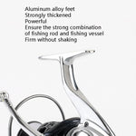 Moulinet de pêche 13 axes anti-eau de mer, moulinet spinning tout métal, planche en fer, moulinet de pêche pour bateau, types 1000, 2000, 3000, 4000, 5000, 6000, 7000