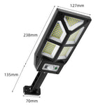 Applique murale solaire d'extérieur à induction corporelle pour clôture de jardin, TG-TY100 196 LED