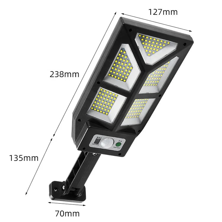 Applique murale solaire d'extérieur à induction corporelle pour clôture de jardin, TG-TY100 196 LED