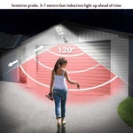 Applique murale solaire d'extérieur à induction corporelle pour clôture de jardin, TG-TY100 196 LED
