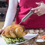 Seringue à assaisonnement en acier inoxydable pour dinde, seringue à assaisonnement de cuisine, 8 en 1, 9 en 1, 10 en 1