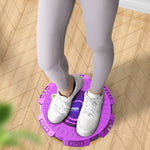 KINGZE planche de torsion pour la taille à domicile équipement de fitness machine de torsion abdominale tournante, violet, vert frais, violet + corde de traction, vert frais + corde de traction