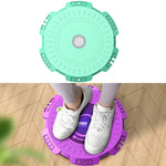 KINGZE planche de torsion pour la taille à domicile équipement de fitness machine de torsion abdominale tournante, violet, vert frais, violet + corde de traction, vert frais + corde de traction