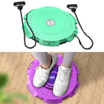 KINGZE planche de torsion pour la taille à domicile équipement de fitness machine de torsion abdominale tournante, violet, vert frais, violet + corde de traction, vert frais + corde de traction