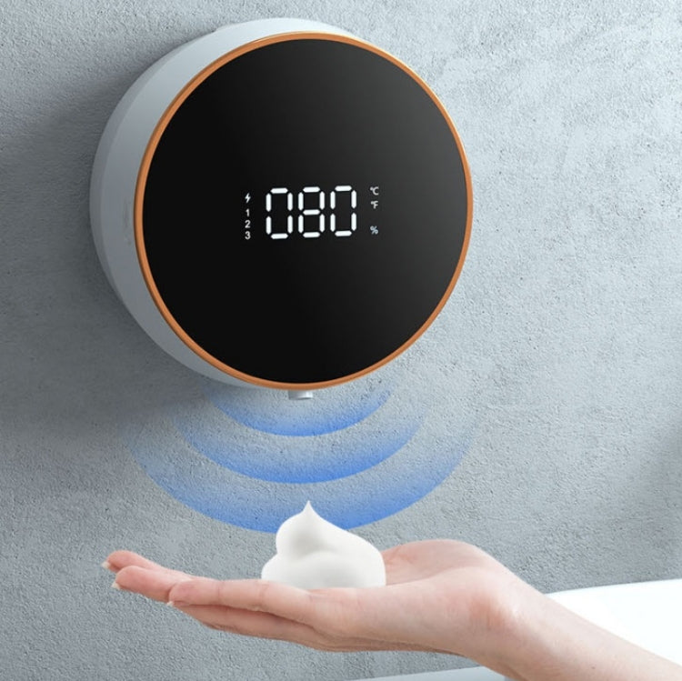 Distributeur de savon mousse intelligent mural W1 à capteur infrarouge, chargement USB, blanc, noir