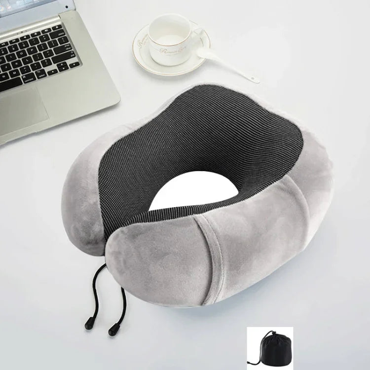 Oreiller en mousse à mémoire magnétique en forme de U, adapté pour le voyage, Oreillers solides