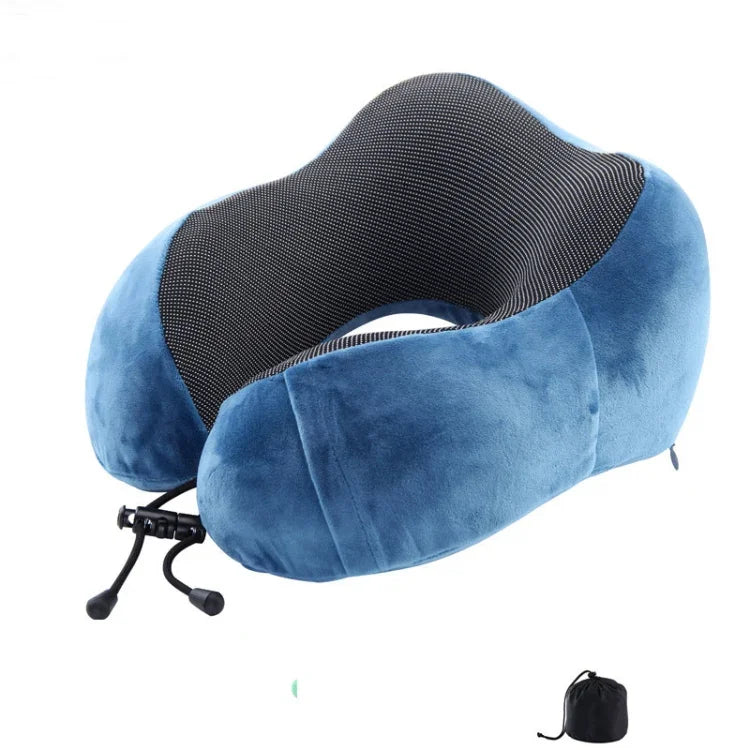 Oreiller en mousse à mémoire magnétique en forme de U, adapté pour le voyage, Oreillers solides