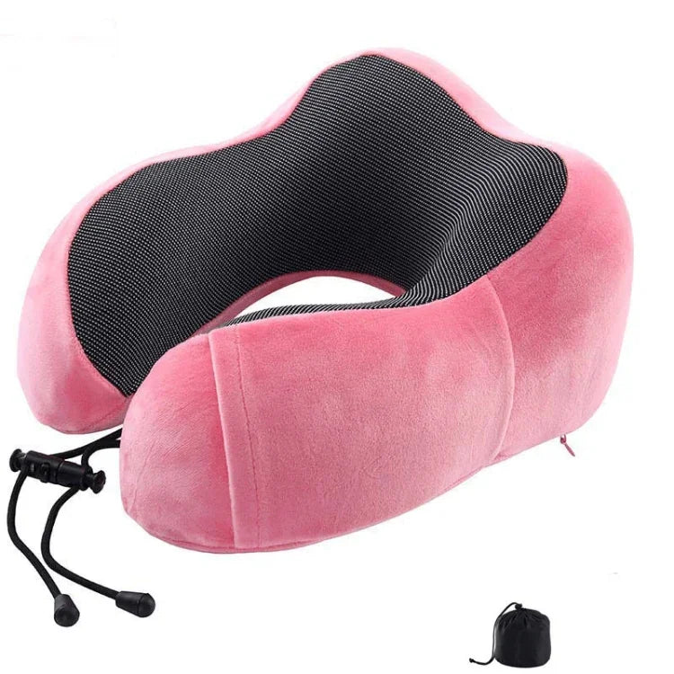 Oreiller en mousse à mémoire magnétique en forme de U, adapté pour le voyage, Oreillers solides
