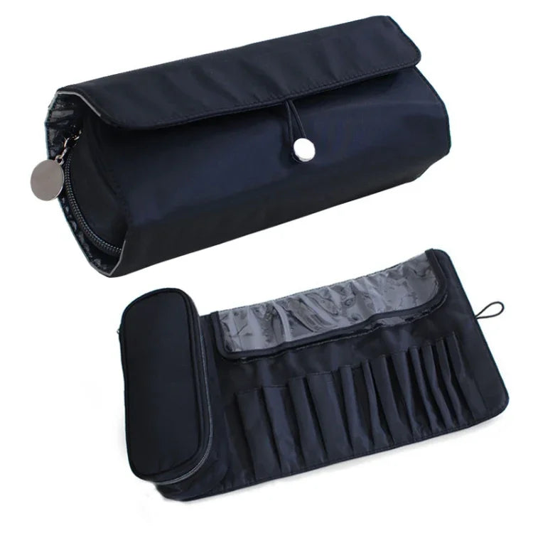 Trousse de Toilette Trousse de Rangement pour Pinceaux de Maquillage Trousse de Maquillage Pliable Multifonctionnelle