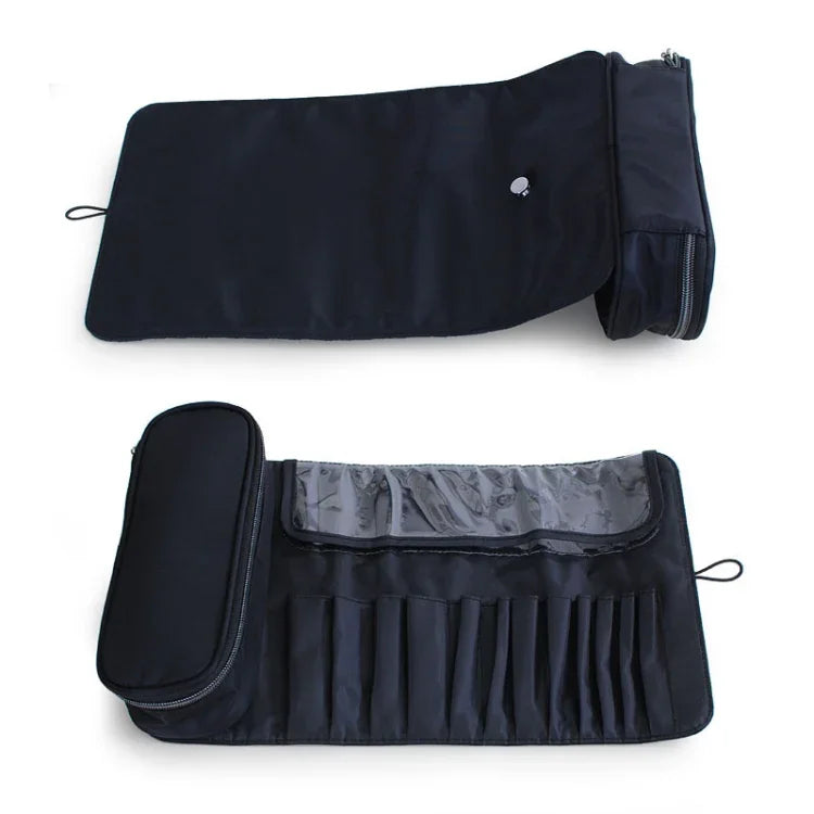 Trousse de Toilette Trousse de Rangement pour Pinceaux de Maquillage Trousse de Maquillage Pliable Multifonctionnelle