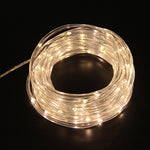 Guirlande lumineuse tube pour décoration de fête, lumière LED pour jardin avec télécommande, Spécifications : 7m 50 LED USB, 12m 100 LED USB
