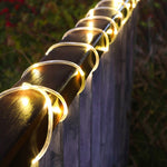 Guirlande lumineuse tube pour décoration de fête, lumière LED pour jardin avec télécommande, Spécifications : 7m 50 LED USB, 12m 100 LED USB