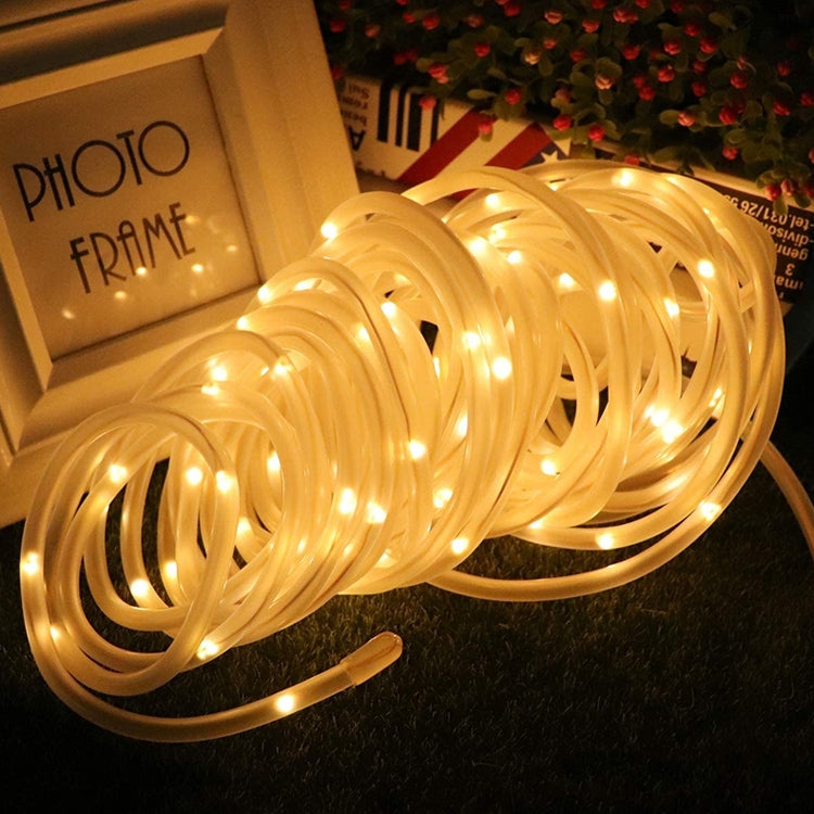Guirlande lumineuse tube pour décoration de fête, lumière LED pour jardin avec télécommande, Spécifications : 7m 50 LED USB, 12m 100 LED USB
