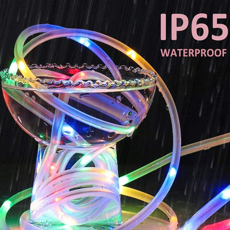 Guirlande lumineuse tube pour décoration de fête, lumière LED pour jardin avec télécommande, Spécifications : 7m 50 LED USB, 12m 100 LED USB