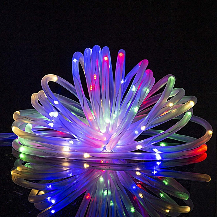 Guirlande lumineuse tube pour décoration de fête, lumière LED pour jardin avec télécommande, Spécifications : 7m 50 LED USB, 12m 100 LED USB