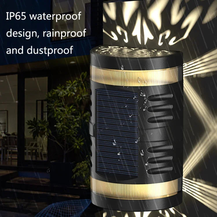 HP-2106 80LM 2 LED Capteur de lumière automatique solaire extérieur Applique murale LED de jardin, Lumière blanche, Lumière chaude, Lumière colorée