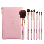ZOREYA ZS744 Lot de 7 pinceaux de maquillage Outils de beauté Pinceau, Rose + Pochette, Noir + Pochette, Rose + Boîte en fer, Noir + Boîte en fer