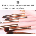 ZOREYA ZS744 Lot de 7 pinceaux de maquillage Outils de beauté Pinceau, Rose + Pochette, Noir + Pochette, Rose + Boîte en fer, Noir + Boîte en fer
